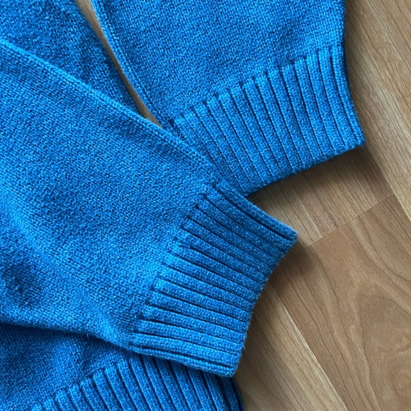 Vintage L.L. Bean Men's Quarter Zip-Up Sweater in Blue Size XL - Picture 9 of 9